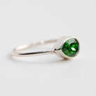 Swarovski Crystal Ring, Dainty Emerald Ring