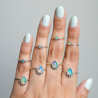 Genuine Opal Ring, Natural Opal Ring, Opal Minimalist Ring, Unique Dainty Ring