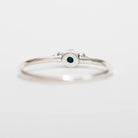 Tiny Turquoise Ring, Round Turquoise Ring