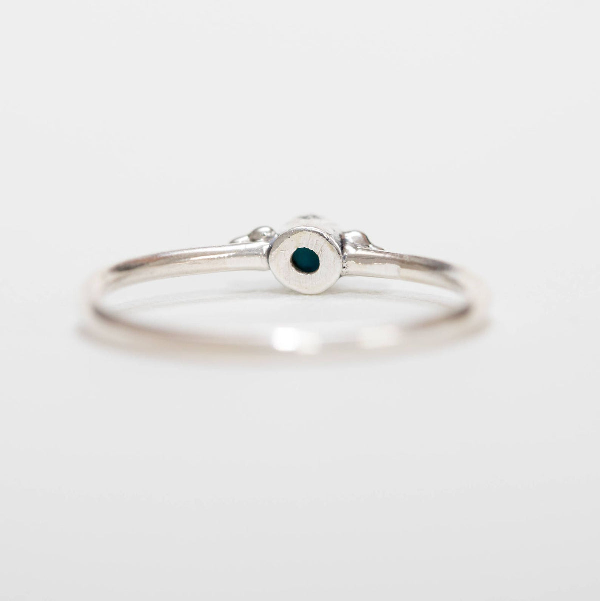 Tiny Turquoise Ring, Round Turquoise Ring