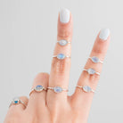 Oval Moonstone Ring