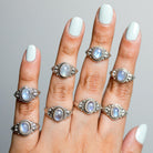 Moonstone Ring, Sterling Silver Ring, Wanderlust Ring