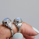 Moonstone Ring, Sterling Silver Ring, Wanderlust Ring