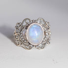 Moonstone Statement Ring, Sterling Silver Rings