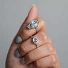 Pear Moonstone Ring, Real Silver Ring