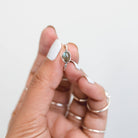 Oval Labradorite Ring, Tiny Gemstone Rings