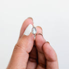 Oval Labradorite Ring, Tiny Gemstone Rings
