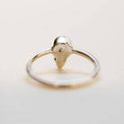 Tiny Moonstone Ring, Round Blue Moonstone Ring