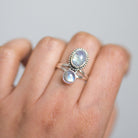 Moonstone Boho Statement Ring