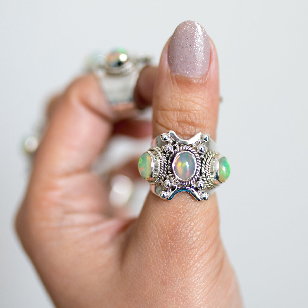 Big Opal Ring, Statement Opal Ring