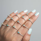 Genuine Opal Ring, Natural Opal Ring, Opal Minimalist Ring, Unique Dainty Ring