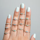 Genuine Opal Ring, Natural Opal Ring, Opal Minimalist Ring, Unique Dainty Ring