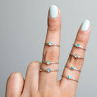 Genuine Opal Ring, Natural Opal Ring, Opal Minimalist Ring, Unique Dainty Ring