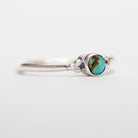 Tiny Turquoise Ring, Round Turquoise Ring