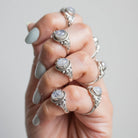 Moonstone Ring, Sterling Silver Ring, Wanderlust Ring