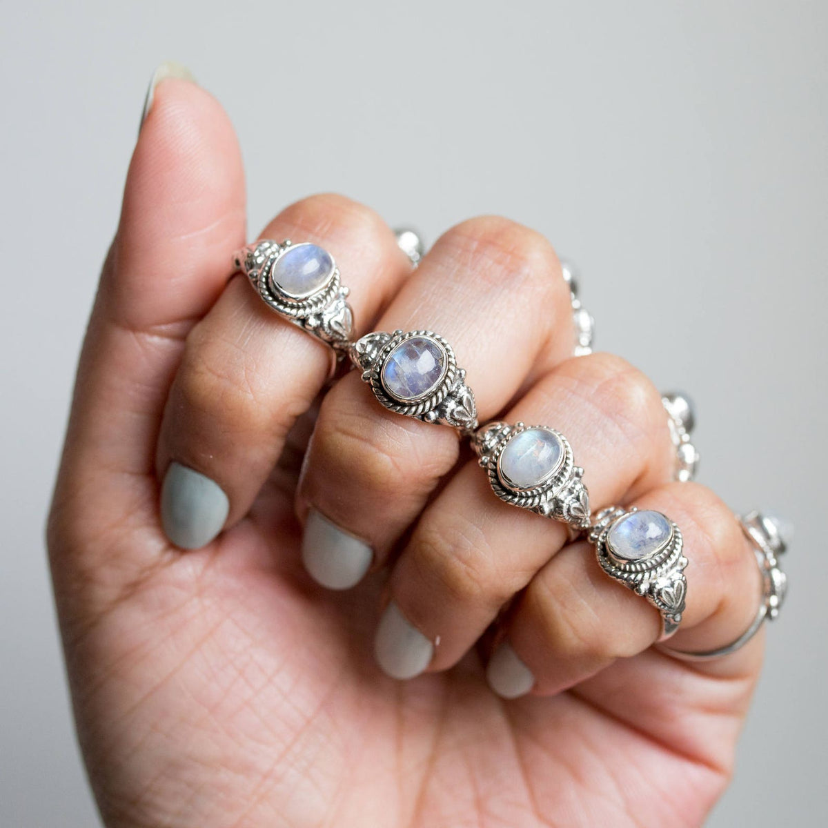 Moonstone Ring, Sterling Silver Ring, Wanderlust Ring