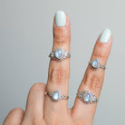 Moonstone Ring, Sterling Silver Ring, Wanderlust Ring