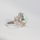 Larimar Gemstone Ring, Larimar Jewelry, Boho Ring