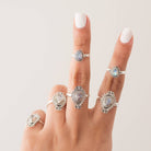 Pear Moonstone Ring, Real Silver Ring