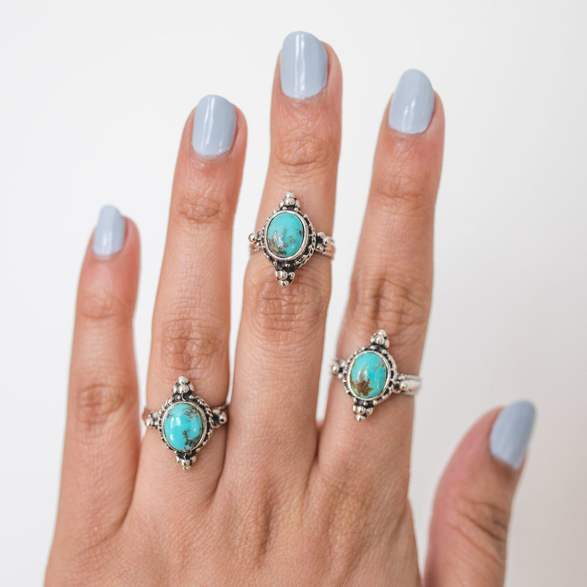 Teal Turquoise Ring, Turquoise Wedding Ring