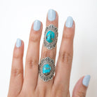 Nature Inspired Ring, Large Turquoise Ring