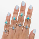 Moonstone Ring Sterling Silver, Pear Moonstone Ring