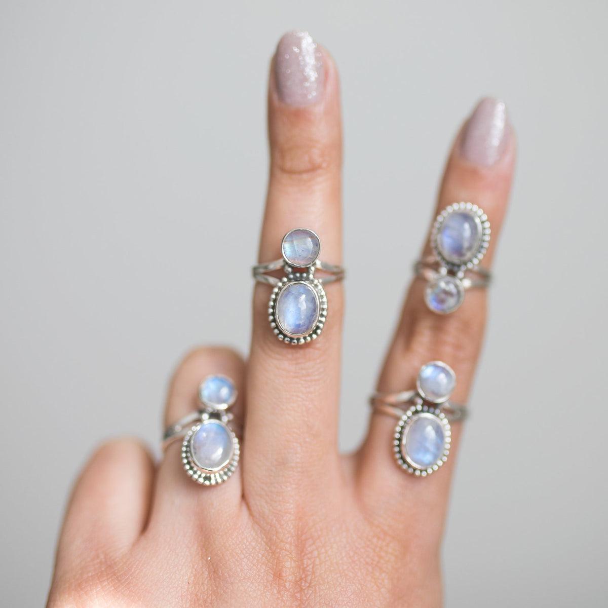 Moonstone Boho Statement Ring
