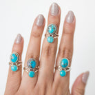 Turquoise Boho Statement Ring