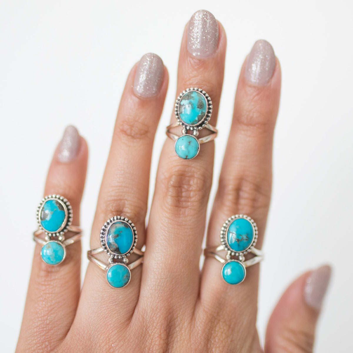 Turquoise Boho Statement Ring