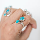 Turquoise Boho Statement Ring