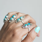 Boho Turquoise Ring, Genuine Turquoise Jewelry