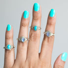 Moonstone Jewelry, Infinity Ring