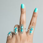 Boho Turquoise Ring, Genuine Turquoise Jewelry