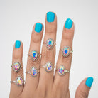 Pear Swarovski Ring, Sun Catcher Crystal
