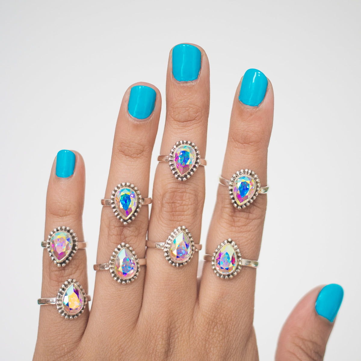Pear Swarovski Ring, Sun Catcher Crystal