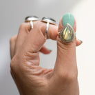 Pear Labradorite Ring, Statement Ring