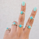 Turquoise Boho Ring, Best Friend Rings