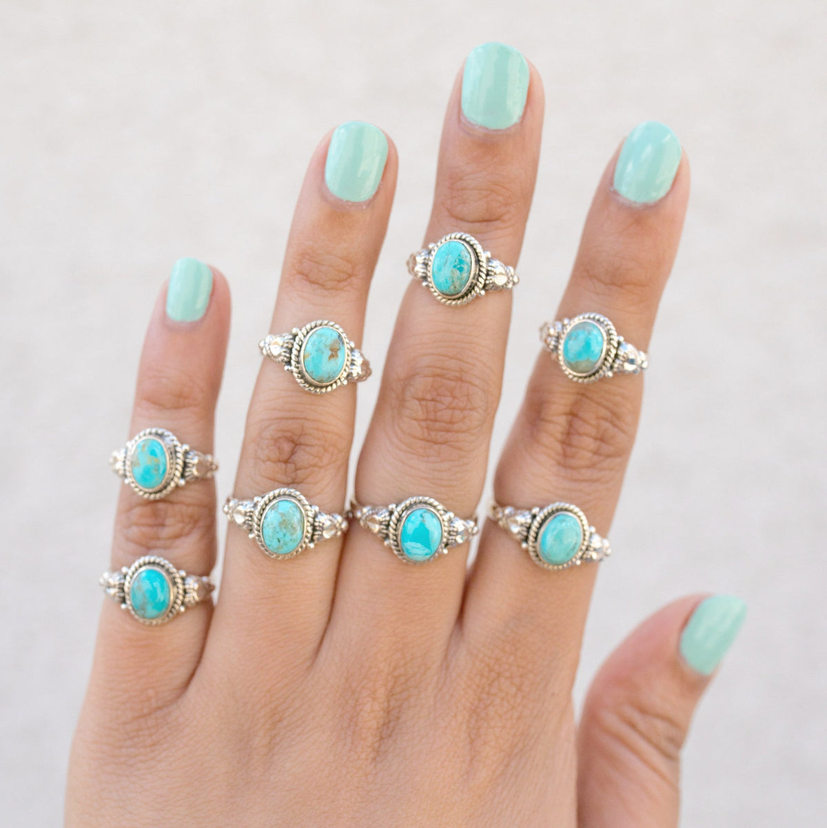 Turquoise Boho Ring, Best Friend Rings