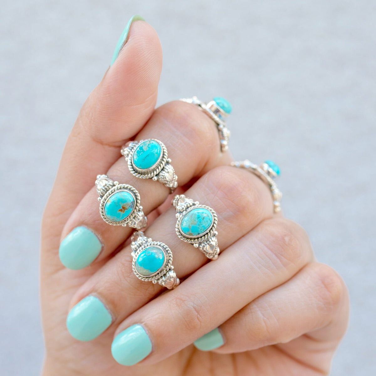 Turquoise Boho Ring, Best Friend Rings