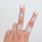 Pink Moonstone Ring, Pink Gemstone Ring