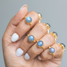 Labradorite Ring, Gold Vermeil Ring