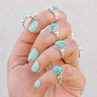 Turquoise Boho Ring, Best Friend Rings