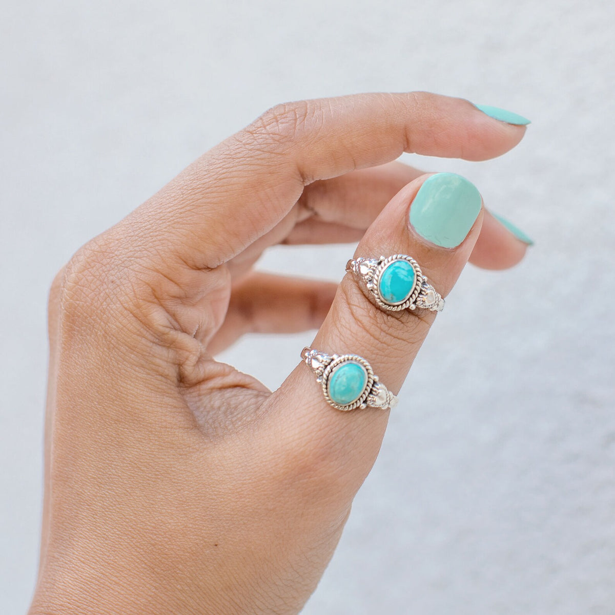 Turquoise Boho Ring, Best Friend Rings