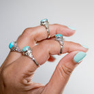Turquoise Boho Ring, Best Friend Rings