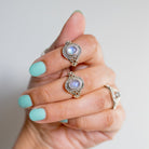 Oval Moonstone Ring, Unique Stone Ring