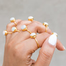 Genuine Opal Ring, Gold Vermeil Ring