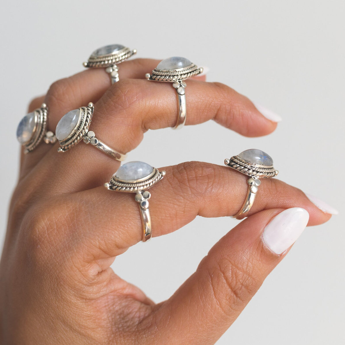 Marquise Moonstone Ring, Moonstone Crystal, Gypsy Boho Ring