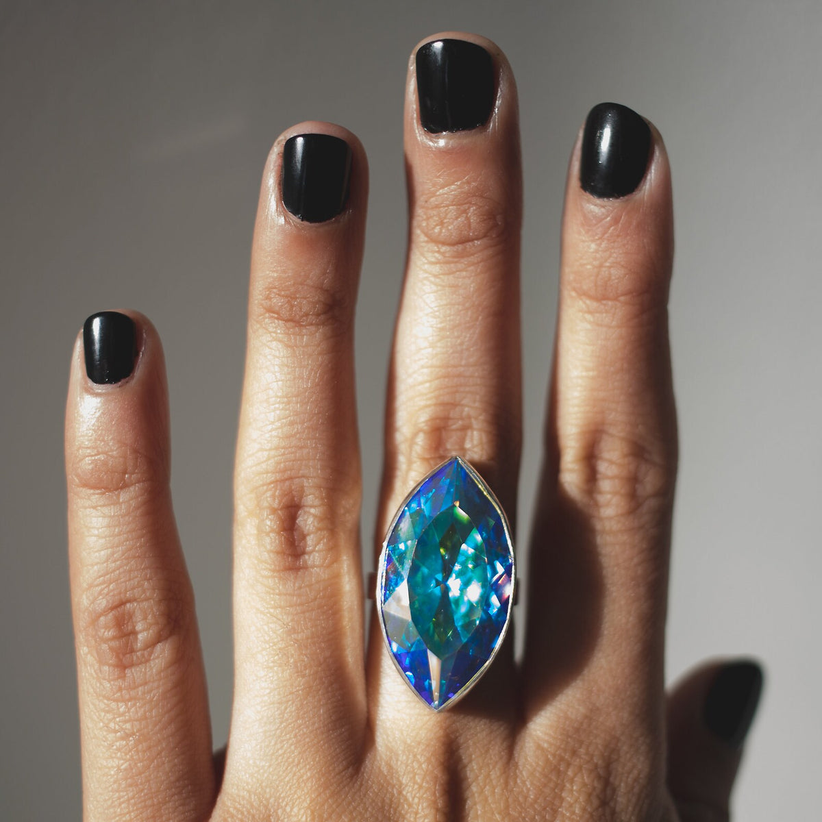 Swarovski Crystal Ring, Large Marquise Ring