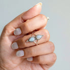 Natural Opal Ring, Teardrop Fire Opal Ring, Opal Gemstone Ring