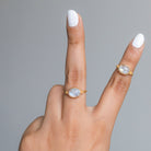 Oval Moonstone - Gold Vermeil Ring